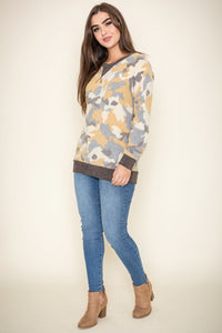 Camo Crew Neck Tunic