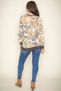 Camo Crew Neck Tunic