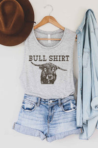 BULL SHIRT GRAPHIC MUSCLE TANK