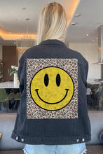 Load image into Gallery viewer, HAPPY LEOPARD DENIM JEAN JACKET