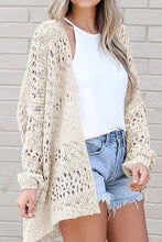 Load image into Gallery viewer, Crochet Dolman Knit Sleeve Cardigan