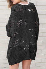 Load image into Gallery viewer, Crochet Dolman Knit Sleeve Cardigan