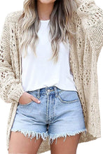 Load image into Gallery viewer, Crochet Dolman Knit Sleeve Cardigan