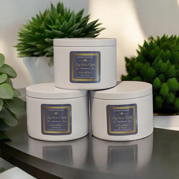 Elegant Soy Wax Candle Click for Smell Options