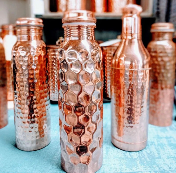 Hand Crafted Copper Water Bottles