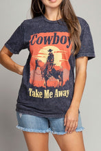 Load image into Gallery viewer, Cowboy Take Me Away Graphic Top