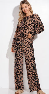 Leopard Lounge wear in Browns and Blacks SUPER SOFT